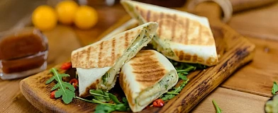 Cheese pockets with Plum sauce Tamaki