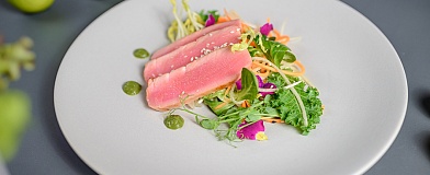 Tuna Tataki with Green Chili sauce Tamaki