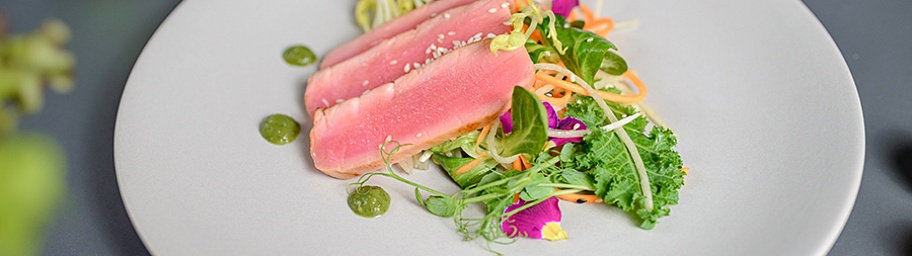Tuna Tataki with Green Chili sauce Tamaki