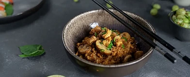 Fried rice with Teriyaki sauce Tamaki