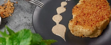 Cauliflower Steak with Peanut sauce Tamaki