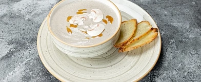 Creamy Mushroom Soup with Onion sauce Tamaki